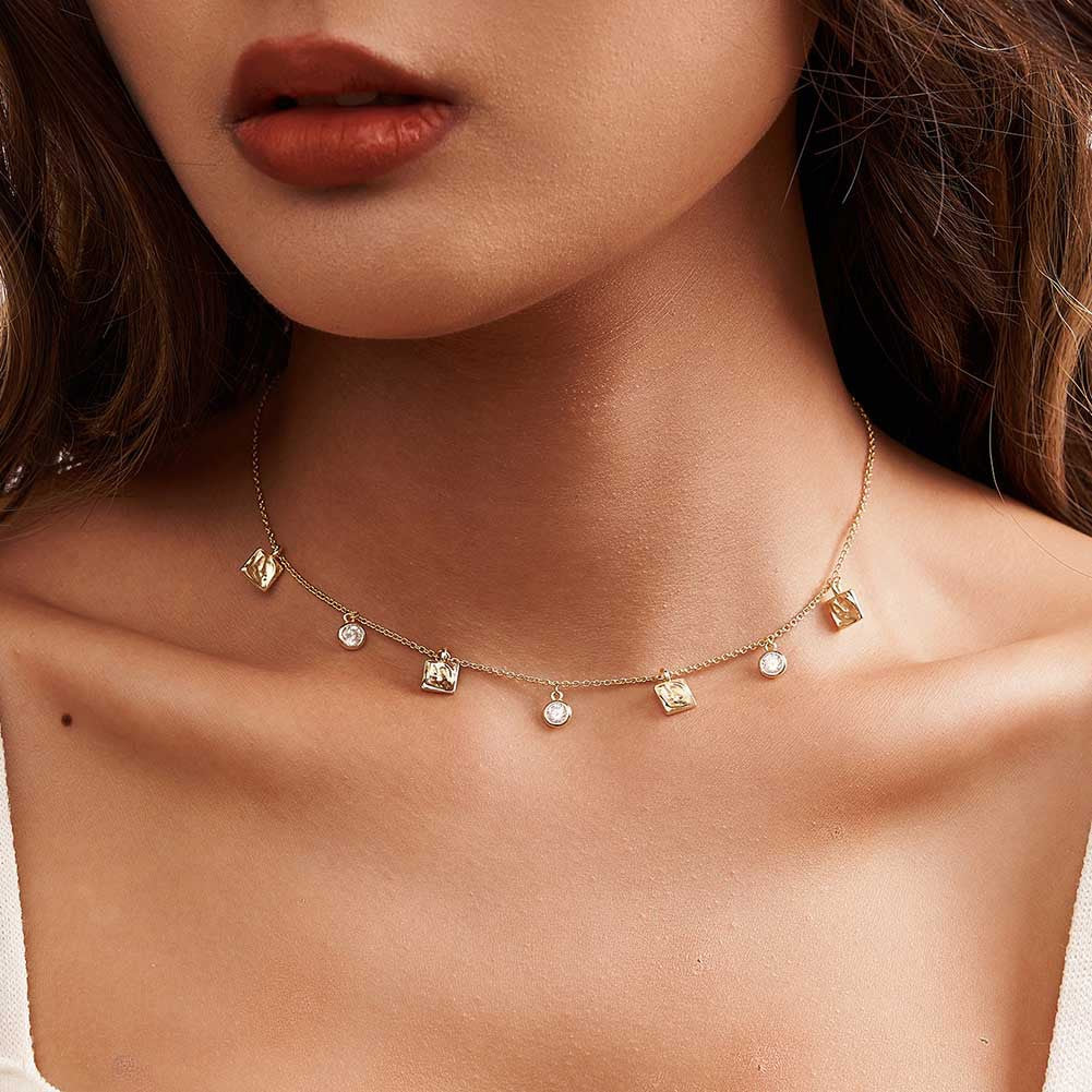 Collana zircone barocco argento 925