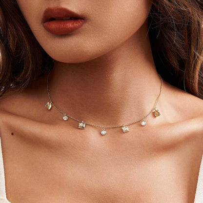 Collana zircone barocco argento 925