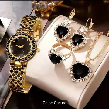 Orologio cristalli colorati