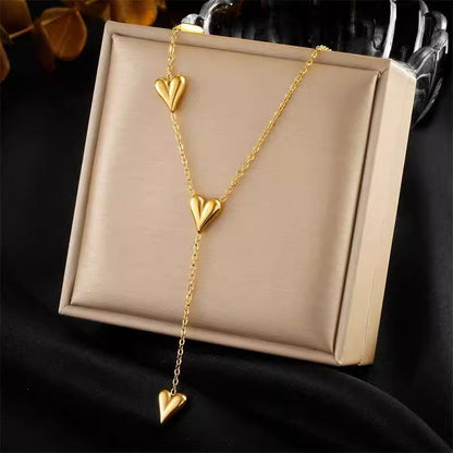 Collana cuore con nastrino