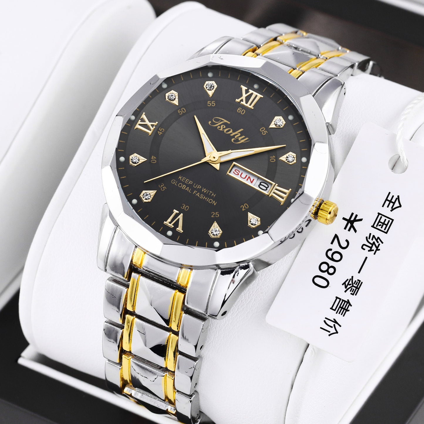 Orologio uomo calendario doppio