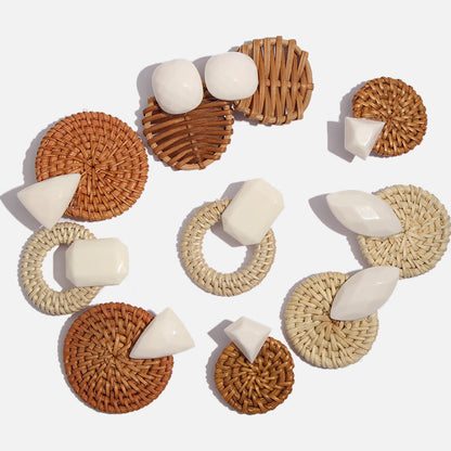 Orecchini rattan bohémien