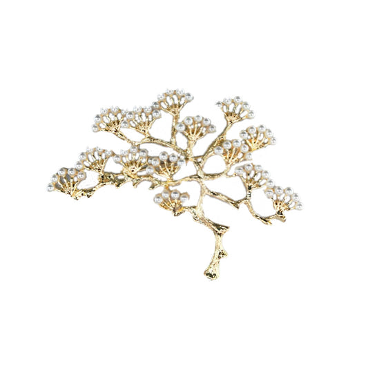Spilla perla vintage nevosa