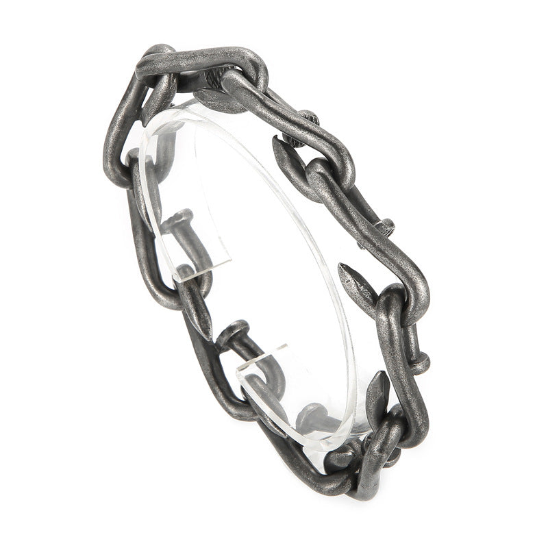 Anello titanio stile retro