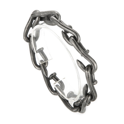 Anello titanio stile retro