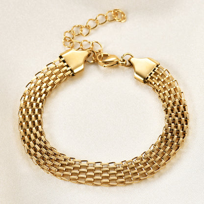 Bracciale titanio twist oro