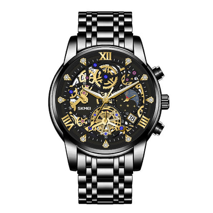 Orologio scheletrato al quarzo da uomo