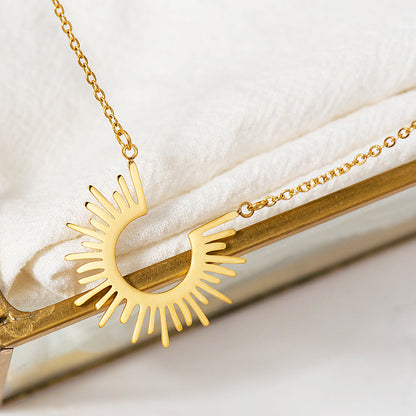 Collana girasole semicircolo