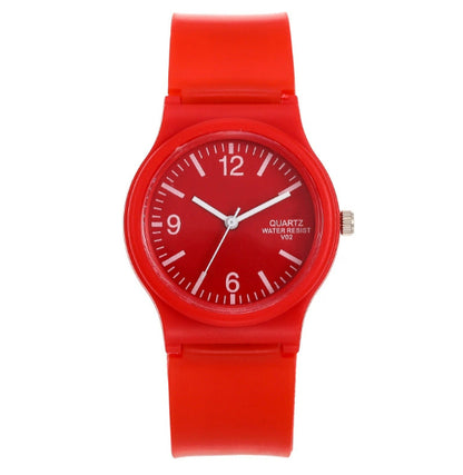 Orologio cinturino trasparente