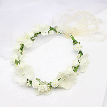 Corona floreale sposa