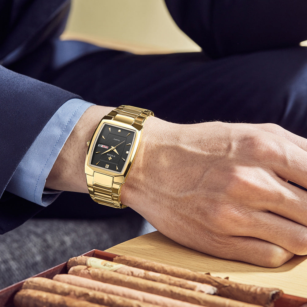 Orologio uomo quadrato impermeabile