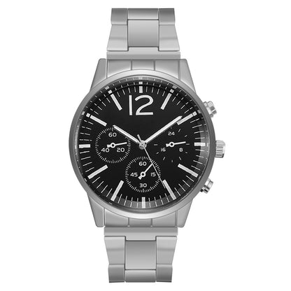 Orologio da uomo quadrante grande acciaio