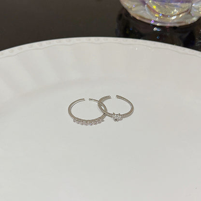 Anello farfalla zircone regolabile da donna