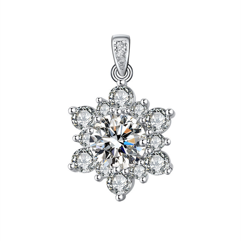 Collana Girasole micro-diamantata