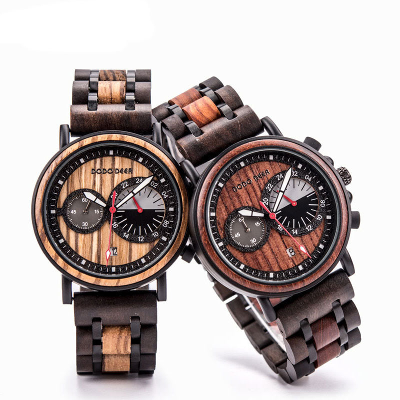 Orologio uomo legno incisione laser