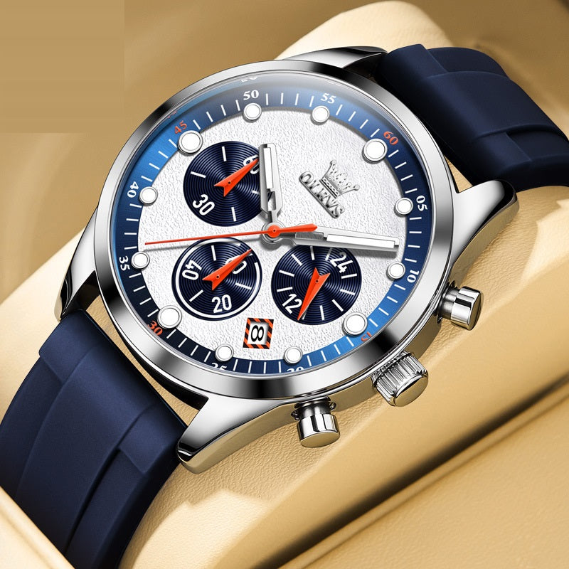 Orologio uomo quarzo multifunzione
