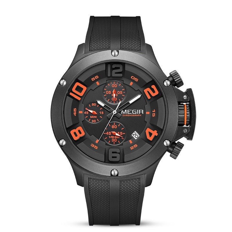 Orologio sportivo cronografo silicone