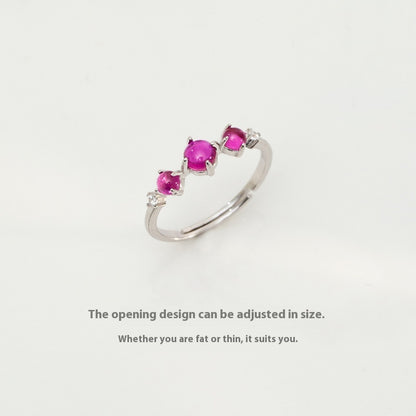 Anello granato argento