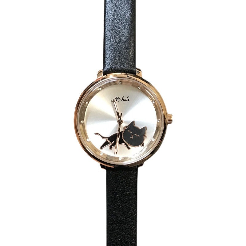 Orologio gatto ondeggiante da donna