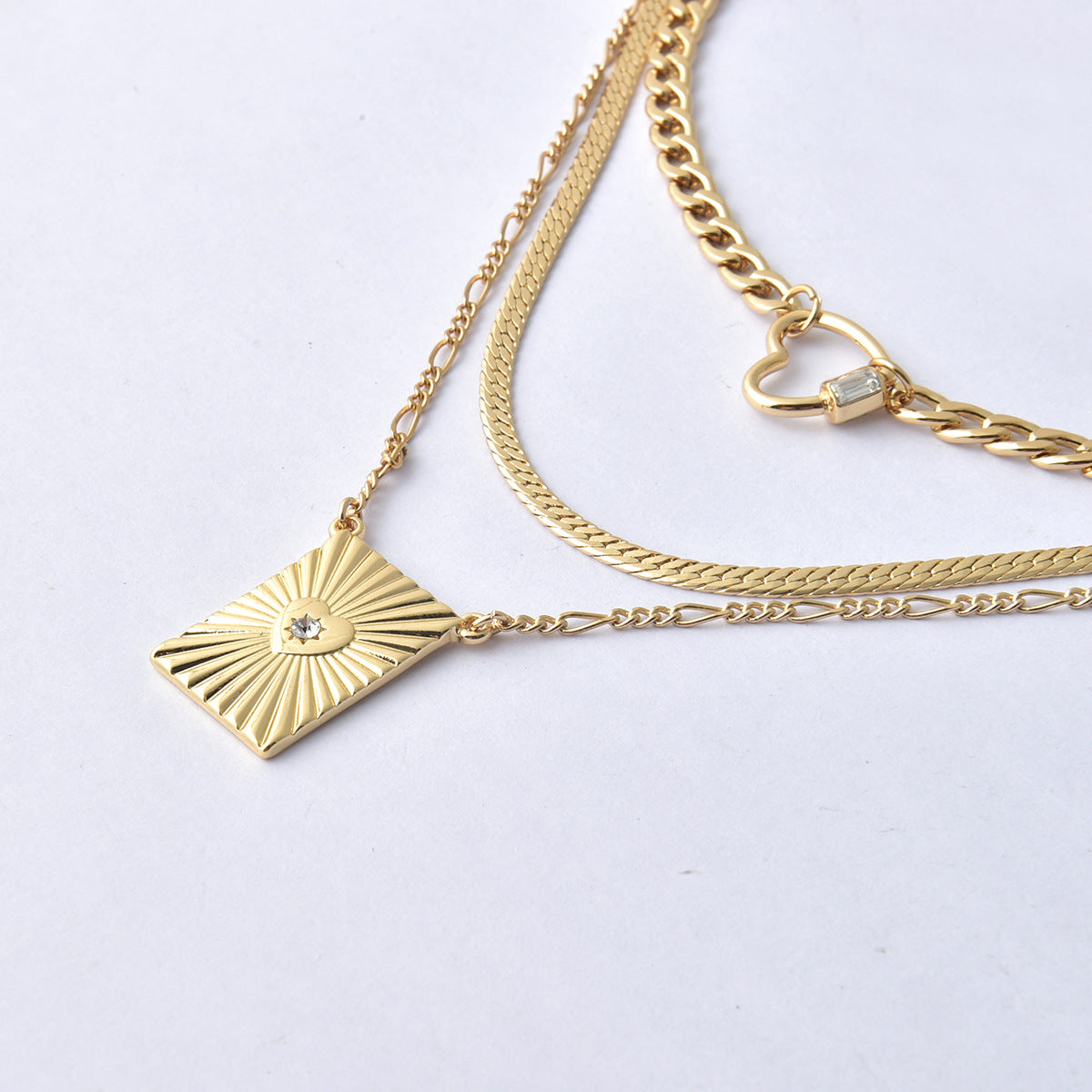 Collana a doppio cuore