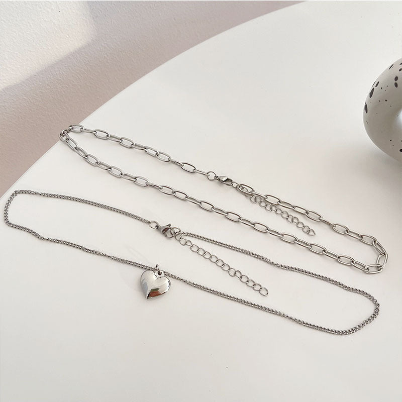 Collana gemelli titanio