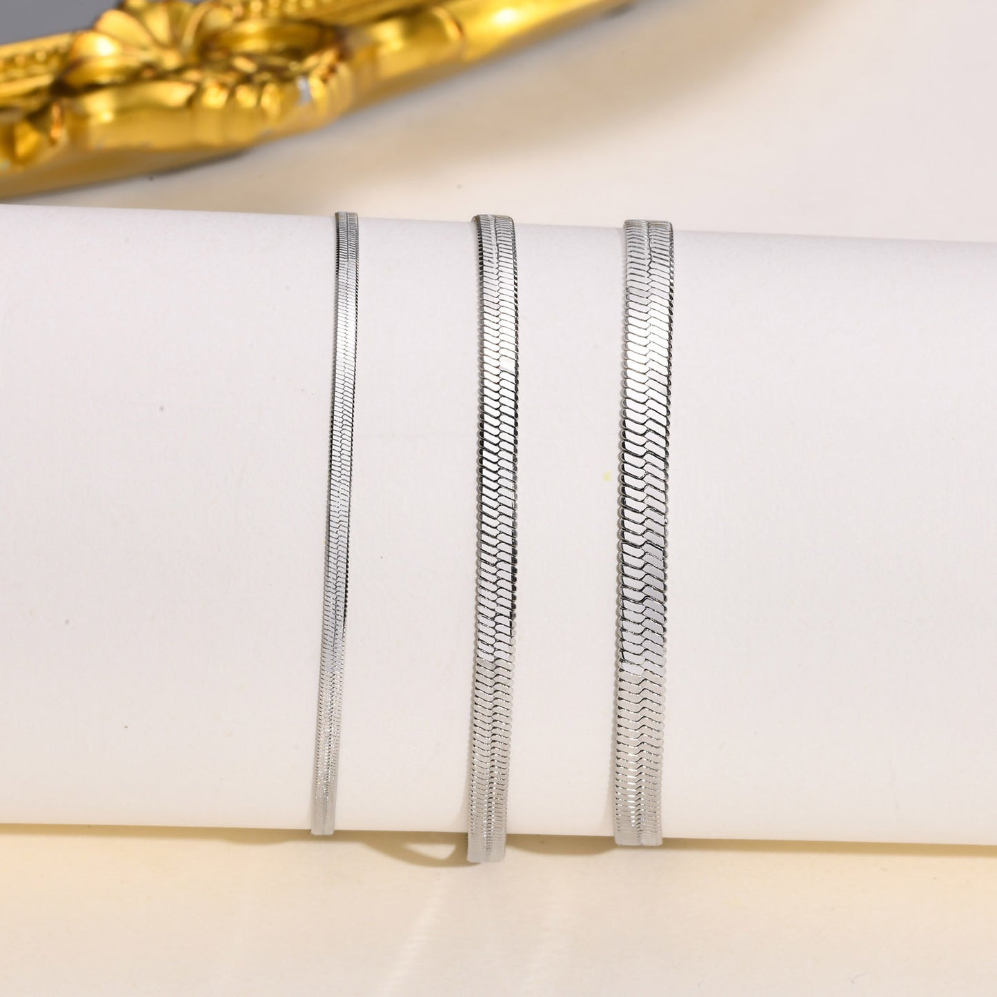 Bracciale acciaio serpente