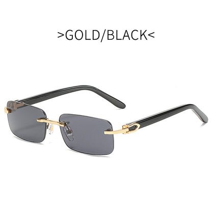 Occhiali rimless quadrati piccoli