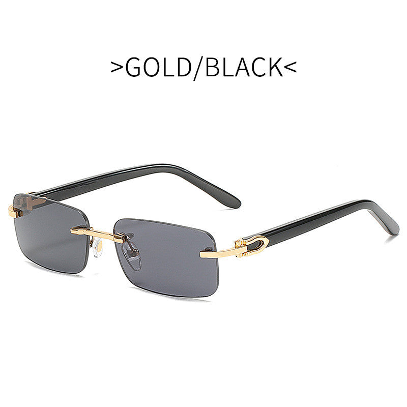 Occhiali rimless quadrati piccoli