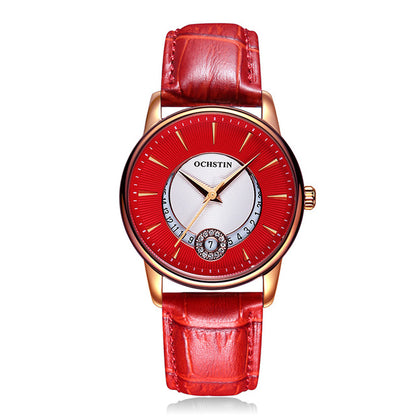 Orologio donna in pelle con calendario
