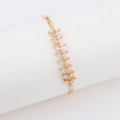 Bracciale farfalla trifoglio oro