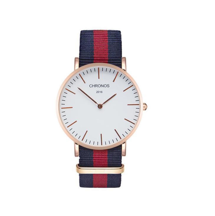 Orologio cinturino intrecciato di coppia