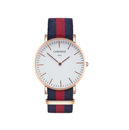 Orologio cinturino intrecciato di coppia