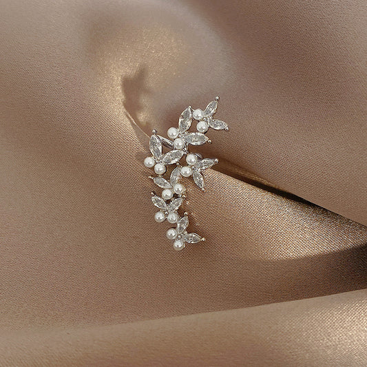 Clip orecchio farfalla cristallo