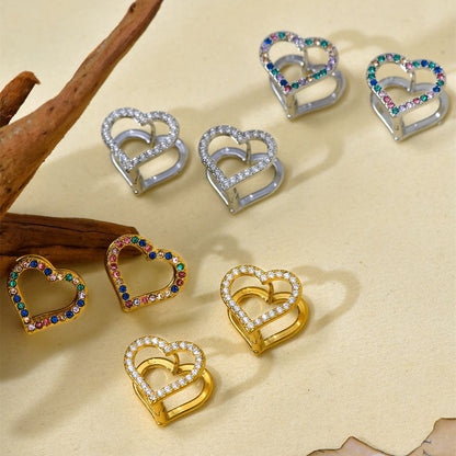 Orecchini in zircone amore