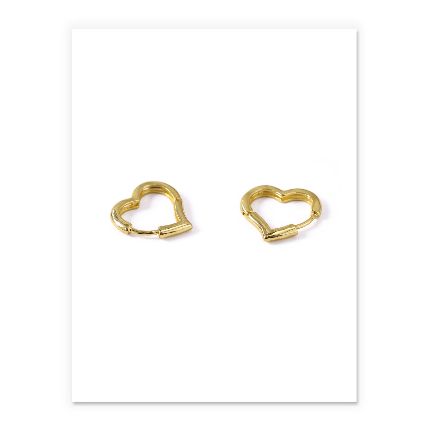 Orecchini ottone effetto oro
