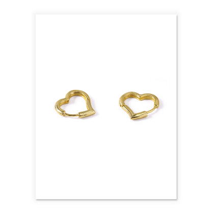 Orecchini ottone effetto oro