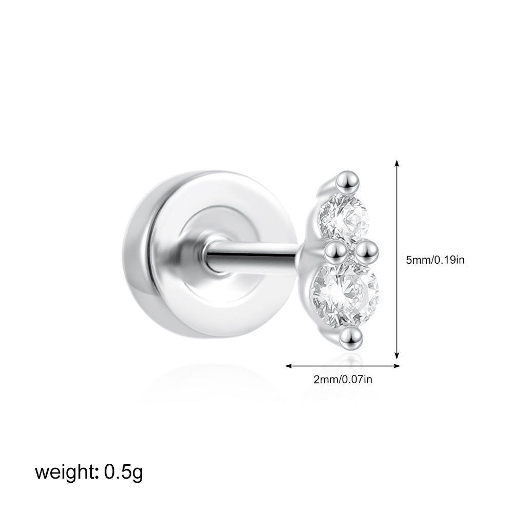Orecchini zircone mini
