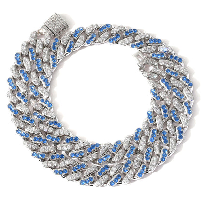 Collana acquamarina e zirconi