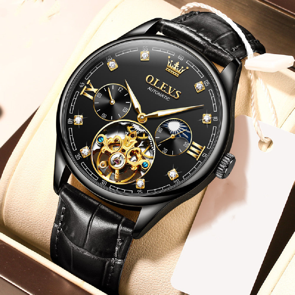 Orologio meccanico scheletrato da uomo
