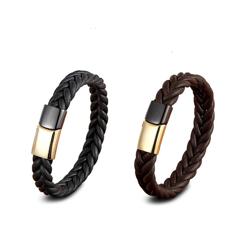 Braccialetto pelle con fibbia