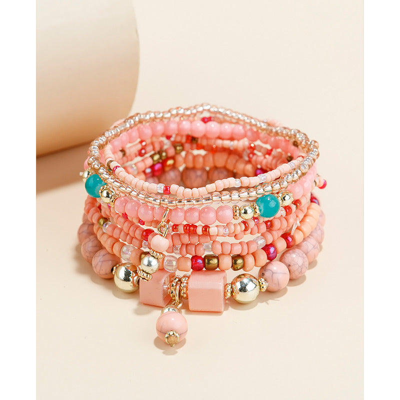Bracciali boho con perline