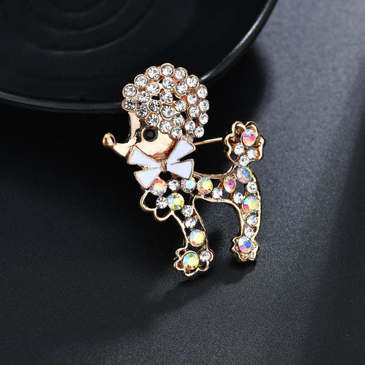 Spilla Cane strass