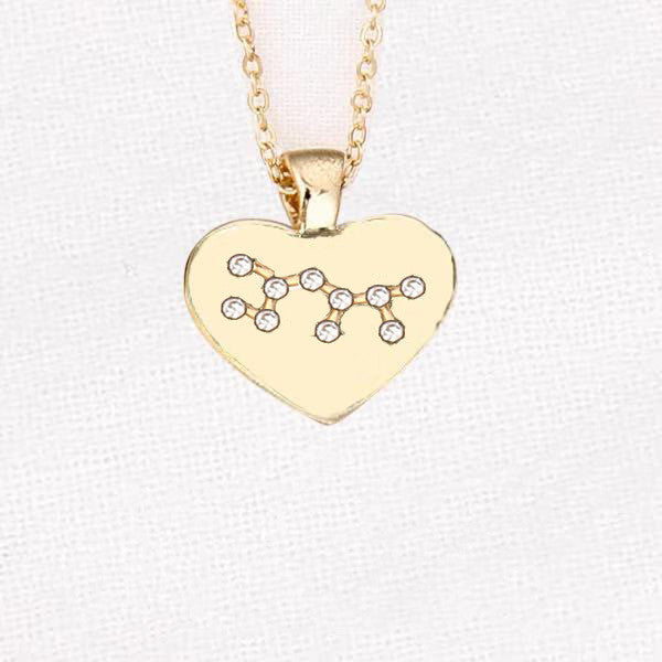 Collana Zodiaco con pendente diamante