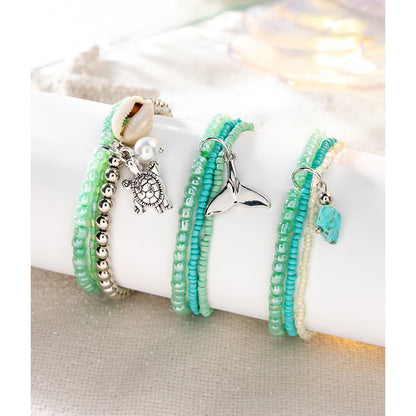 Bracciali boho con perline
