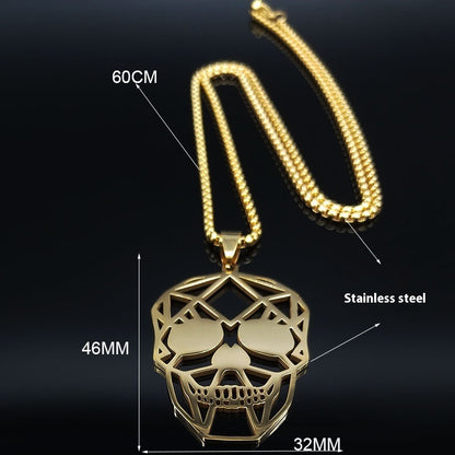 Collana Teschio Punk Cavo