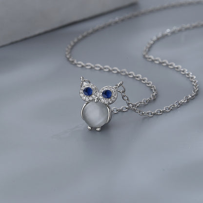 Collana con gufo in opale