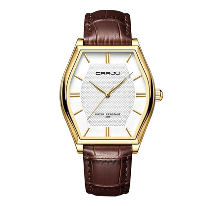 Orologio a botte cinturino pelle