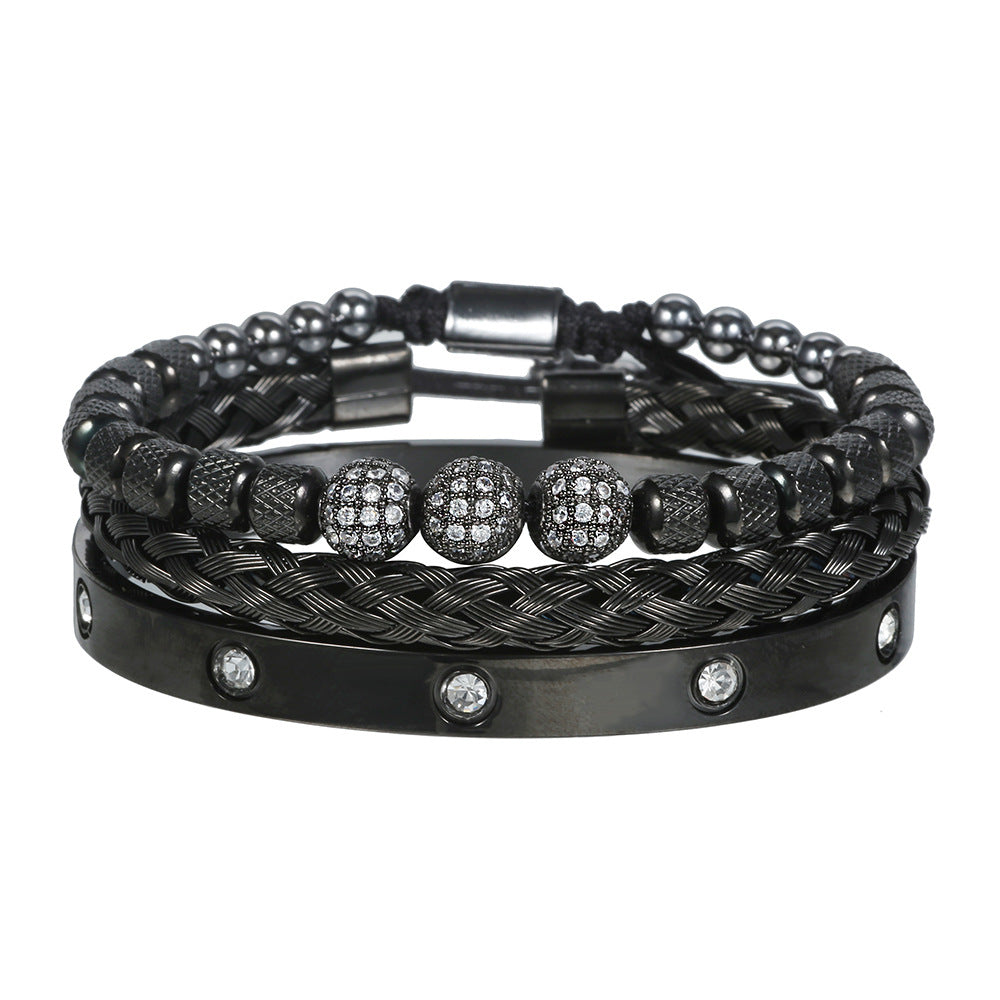 Bracciale scheletro intrecciato