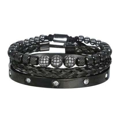 Bracciale scheletro intrecciato