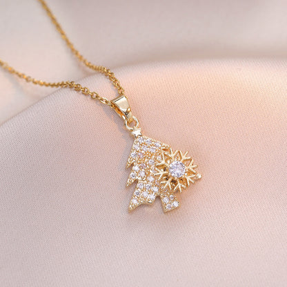 Collana Fiocco Neve Rotante